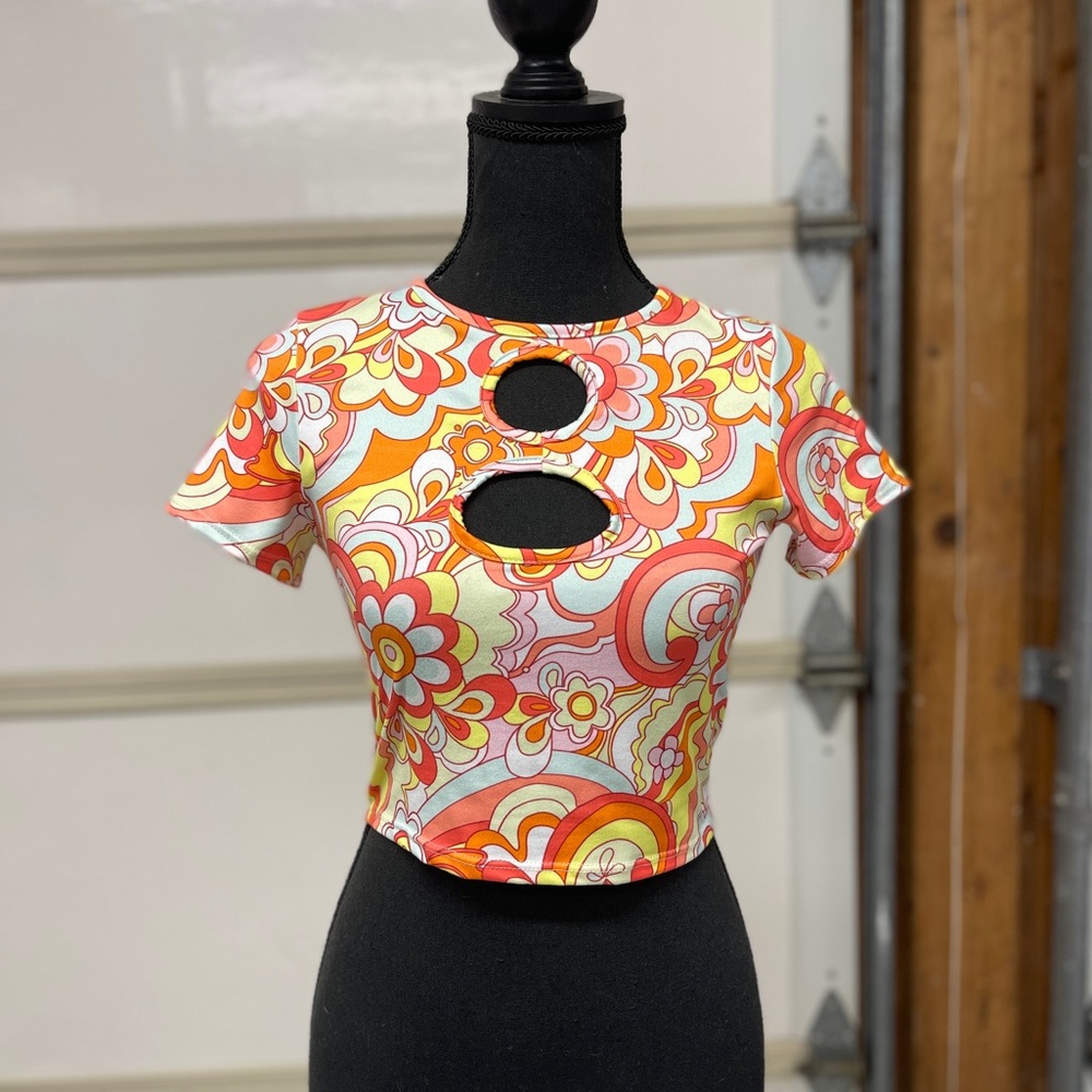 Floral crop top